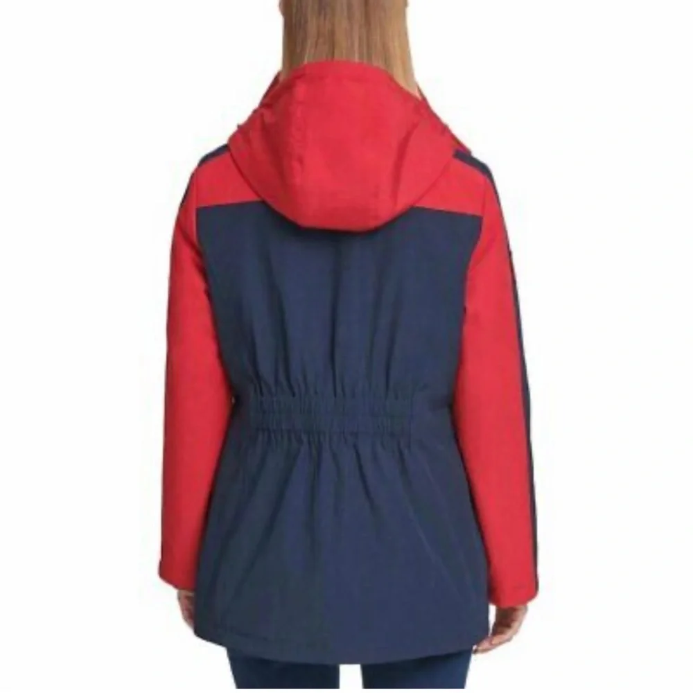 NWT TOMMY HILFIGER 3-in-1 ALL WEATHER SYSTEMS JACKET COAT RED NAVY Sz S